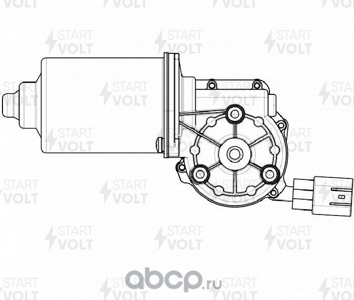 Мотор стеклоочистителя (моторчик дворников) StartVOLT. Артикул VWF 3005