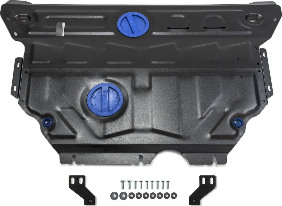 Защита Rival для картера и КПП Skoda Karoq 2020-2026. Артикул 111.5125.1