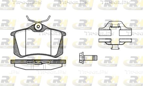 Тормозные колодки RoadHouse задние для SEAT Leon II 2005-2012. Артикул 2263.03