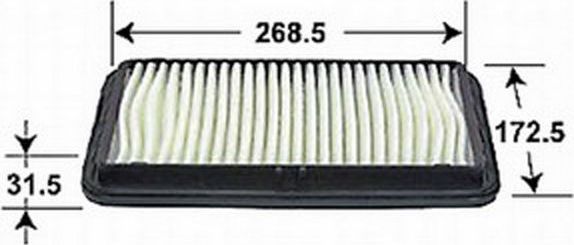 Воздушный фильтр JS Asakashi. Артикул A967J