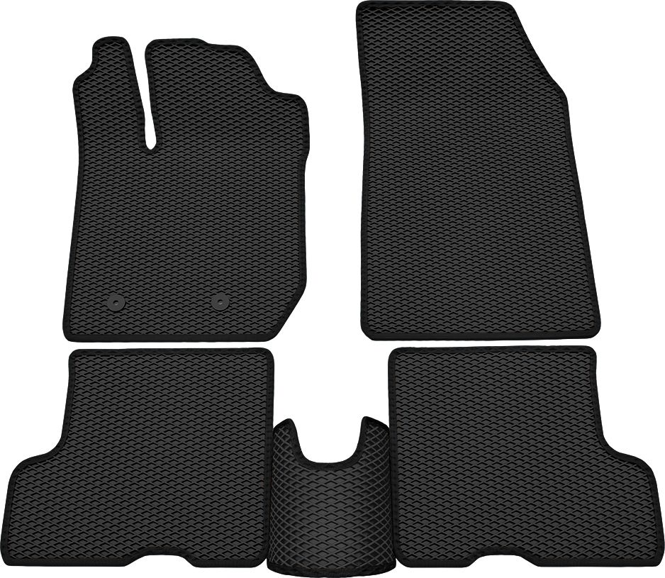 Коврики Rezkon EVA для салона Lada Xray Оptima 2015-2026 Черный кант. Артикул 9039055101