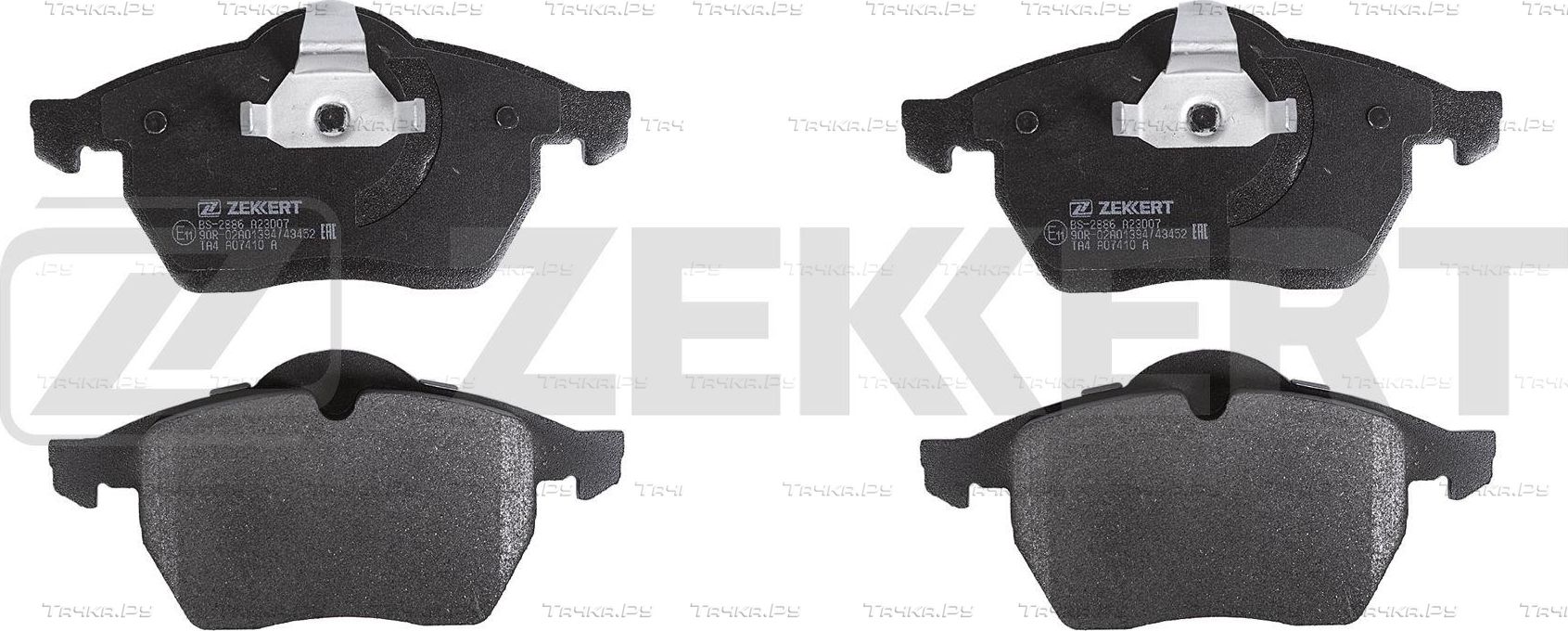 Тормозные колодки Zekkert передние для Opel Calibra 1994-1997. Артикул BS-2886