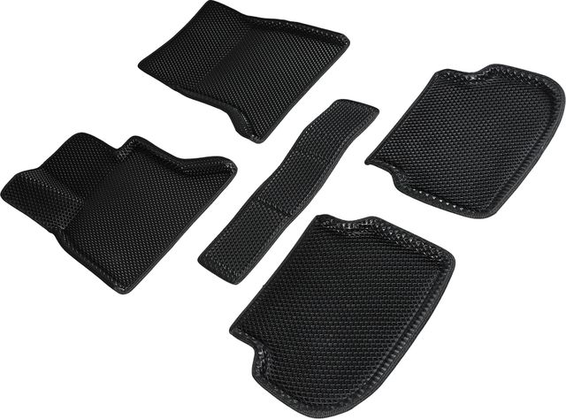 Коврики Seintex 3D EVA ромб для салона BMW 5 F10 2WD 2010-2013 ЧЕРНЫЕ. Артикул 95272