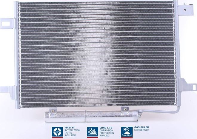 Радиатор кондиционера (конденсатор) Nissens (алюминий). Артикул 94910