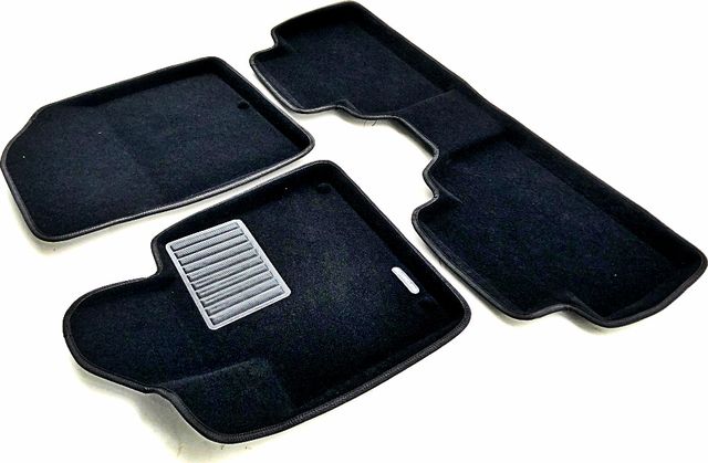 Коврики текстильные Euromat 3D Business для салона Hyundai Santa Fe IV 2018-2026. Артикул EMC3D-002704