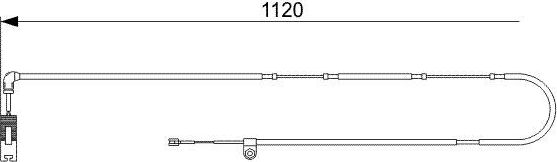 Датчик износа тормозных колодок  Bosch. Артикул 1 987 473 010