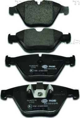 Тормозные колодки Hella передние для BMW X1 I (E84) 2009-2015. Артикул 8DB 355 013-931