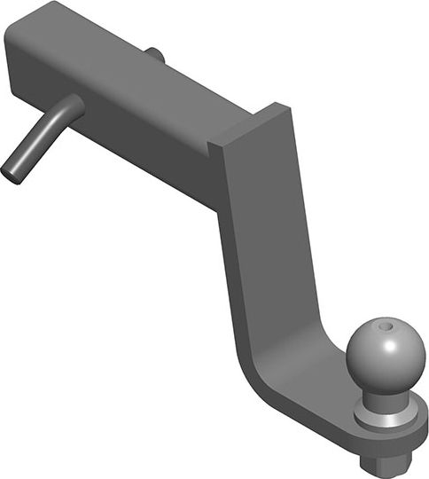 Шаровый узел AvtoS для фаркопа с понижением 15см под квадратное отверстие US-2 50х50 мм (на базе шара E). Артикул TY 05-15