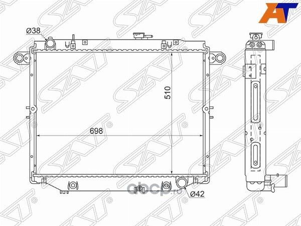 РАДИАТОР (SAT). Артикул TY0009100