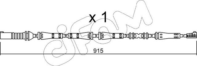 Датчик износа тормозных колодок  Metelli. Артикул SU.287