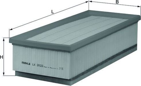 Воздушный фильтр Mahle-Knecht для Fiat Ulysse II 2006-2011. Артикул LX 2022