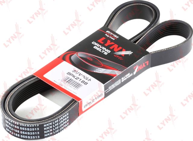Приводной ремень поликлиновой LYNXauto. Артикул 8PK2188