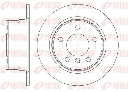 Тормозной диск Remsa задний для BMW 3 III (E36) 1990-2000. Артикул 6716.00