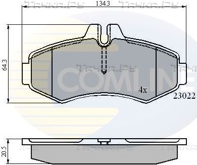 Тормозные колодки Comline Comline. Артикул CBP0480