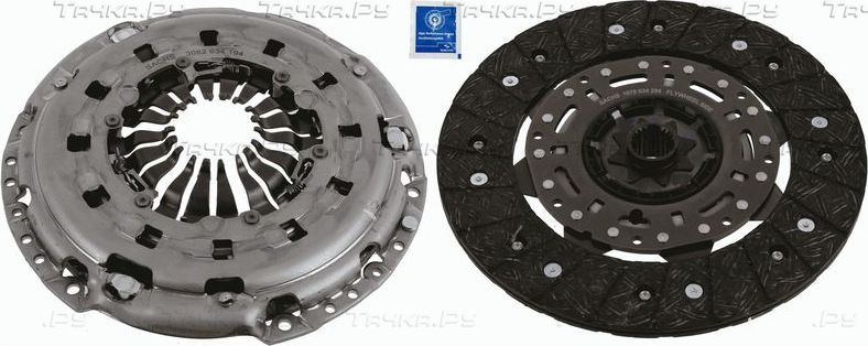 Сцепление (комплект) SACHS XTend для Volkswagen Sharan II 2010-2026. Артикул 3000 951 694