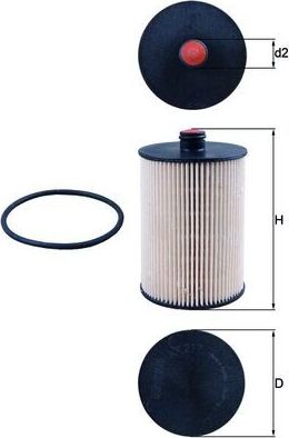 Топливный фильтр Mahle. Артикул KX 217D