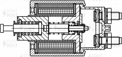 Втягивающее реле стартера StartVOLT для Ford C-MAX I 2003-2010. Артикул VSR 1003