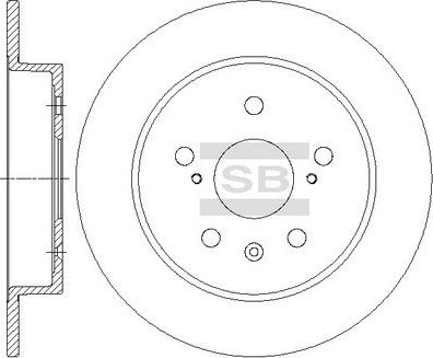 Тормозной диск Sangsin Hi-Q. Артикул SD4806