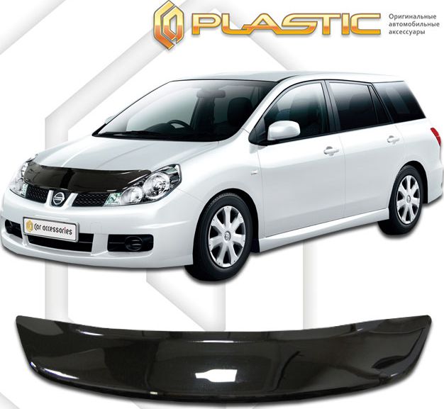 Дефлектор СА Пластик для капота (Classic черный) Nissan AD 2006-2016. Артикул 2010010109486