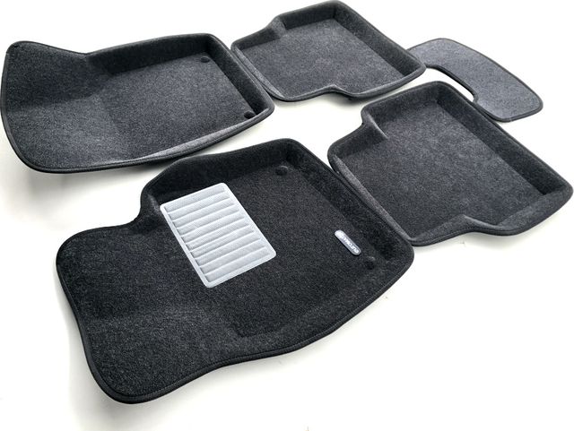 Коврики текстильные Euromat 3D Business для салона Volkswagen Tiguan I 2007-2011 Темно-серые. Артикул EMC3D-005419G