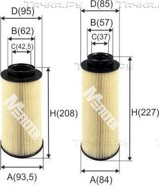 Топливный фильтр MFilter. Артикул DE 3158