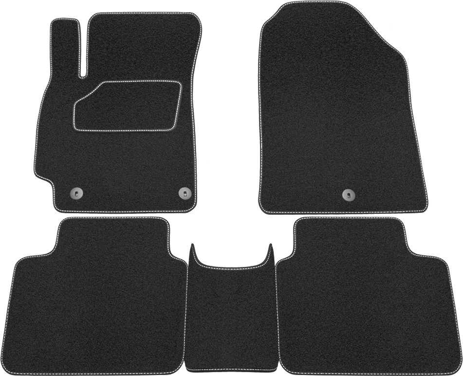 Коврики Rezkon ворсовые на резиновой основе для салона Hyundai Elantra VI 2015-2020. Артикул 2520015400