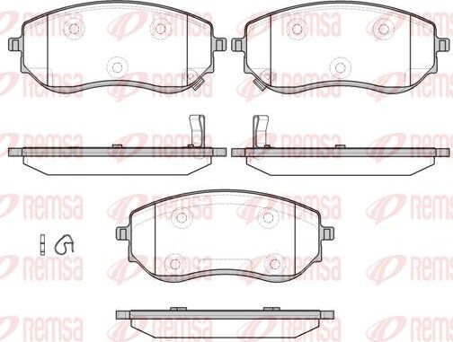Тормозные колодки Remsa. Артикул 1801.02