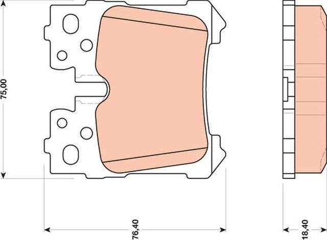 Тормозные колодки TRW. Артикул GDB3475