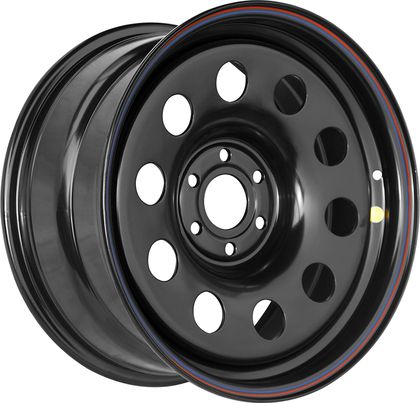 Колёсный диск OFF-ROAD Wheels усиленный стальной черный 6x114,3 8xR17 d66 ET+25 для Nissan Navara D40 3,0TD 2004-2016. Артикул 1780-61466BL+25