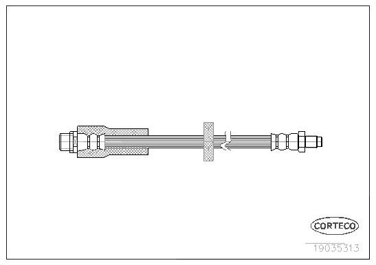 Тормозной шланг Corteco. Артикул 19035313