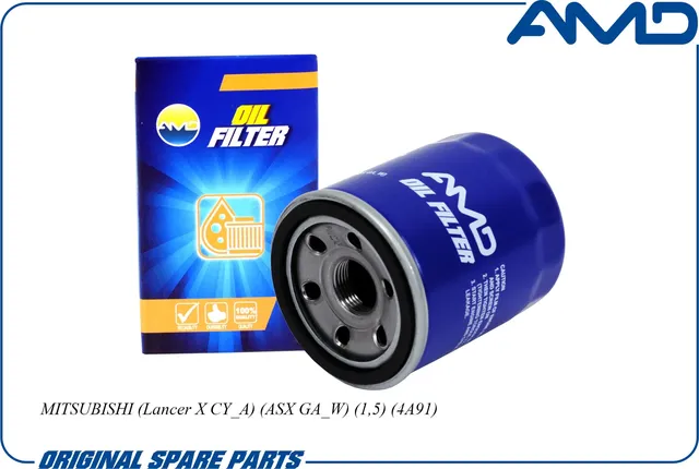Фильтр масляный MITSUBISHI COLT 04-/LANCER 07-/SMART FORFOUR 1.1-1.5 (AMD). Артикул AMD.JFL84