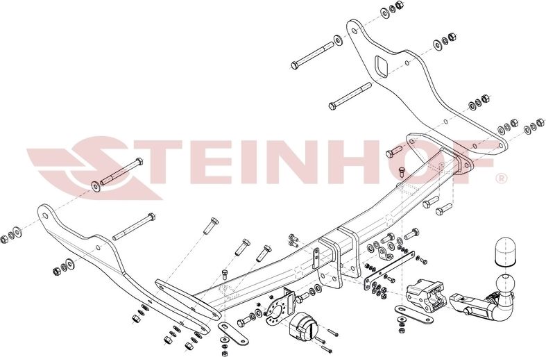 Фаркоп Steinhof для Hyundai Staria 2022-2026. Артикул H-293