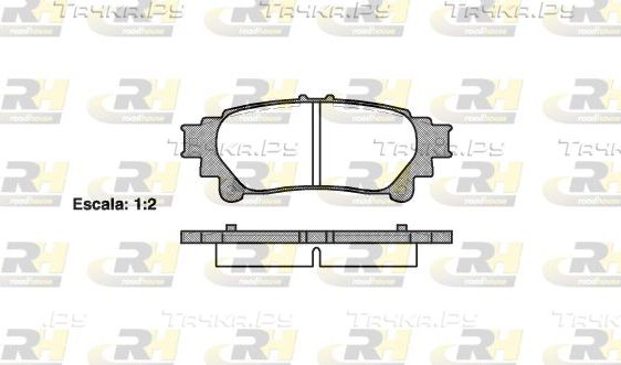 Тормозные колодки RoadHouse задние для Lexus RC I 2014-2026. Артикул 21395.00