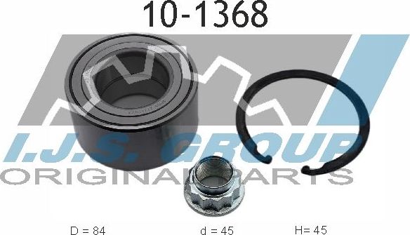 Ступичный подшипник (комплект) IJS Group. Артикул 10-1368
