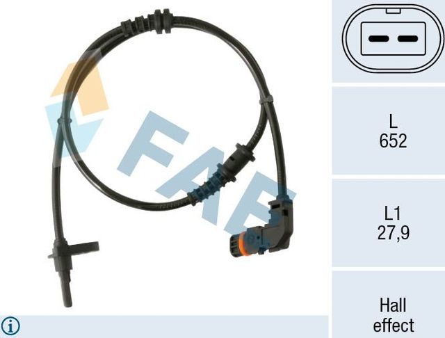 Датчик ABS FAE передний для Mercedes-Benz A-Класс II (W169) 2004-2012. Артикул 78541
