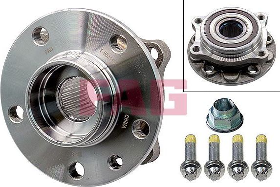 Ступица колеса с интегрированным подшипником Fag. Артикул 713 6063 80