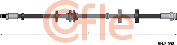 Тормозной шланг Cofle передний для Alfa Romeo 155 I 1996-1997. Артикул 92.BH.FI098