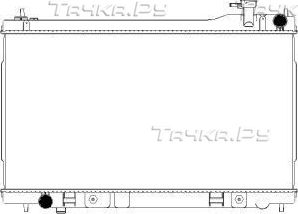 Радиатор охлаждения двигателя Sakura. Артикул 3251-1008