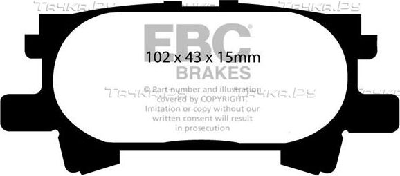 Тормозные колодки EBC Brakes. Артикул DP61682