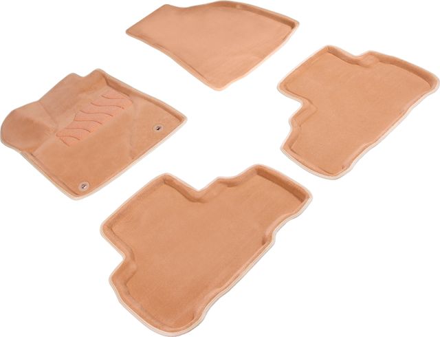 Коврики Seintex 3D ворсовые для салона Toyota Highlander III 2013-2019 Бежевые. Артикул 87229