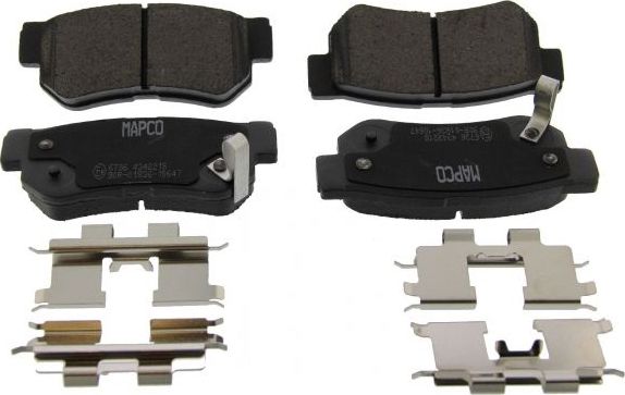Тормозные колодки MAPCO задние для Hyundai Tucson I 2004-2010. Артикул 6736