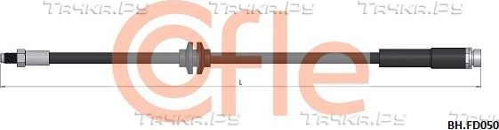 Тормозной шланг Cofle задний для Ford Focus II 2004-2012. Артикул 92.BH.FD050