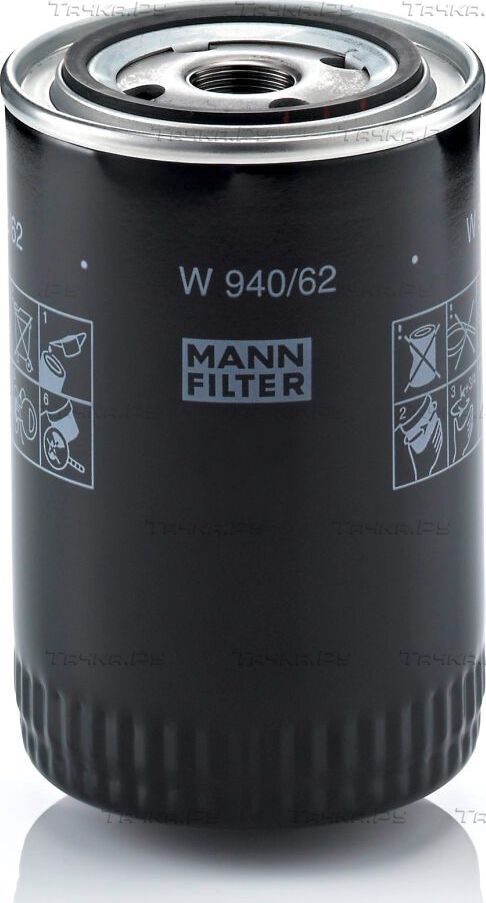 Масляный фильтр Mann-Filter для IVECO Daily III 1999-2007. Артикул W 940/62