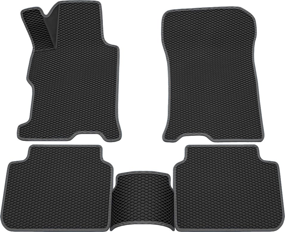 Коврики Rezkon 3D EVA Ромб резиновые для салона Honda Accord IX 2012-2015 Серый кант. Артикул 9219005202