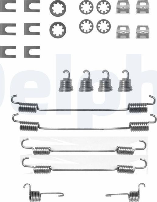 Комплектующие, тормозная колодка Delphi. Артикул LY1111