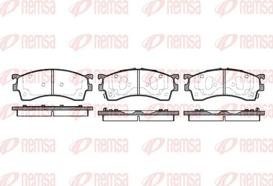 Тормозные колодки Remsa передние для Mazda 323 VI (BJ) 1998-2004. Артикул 0415.12