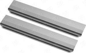 Накладки RusStal на пороги (лист нерж. зеркальный) для Lexus RX 200t 2015-2025. Артикул LEXRX15-01