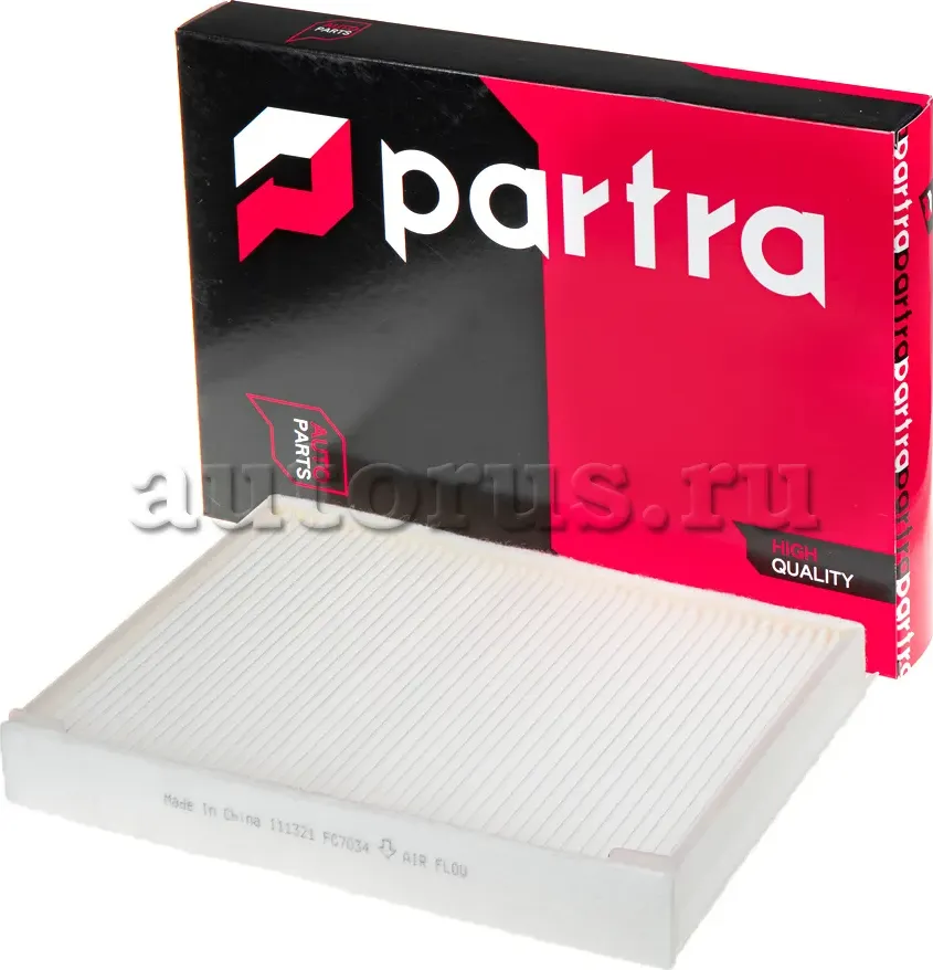 Фильтр салона стандарт (Partra). Артикул FC7034