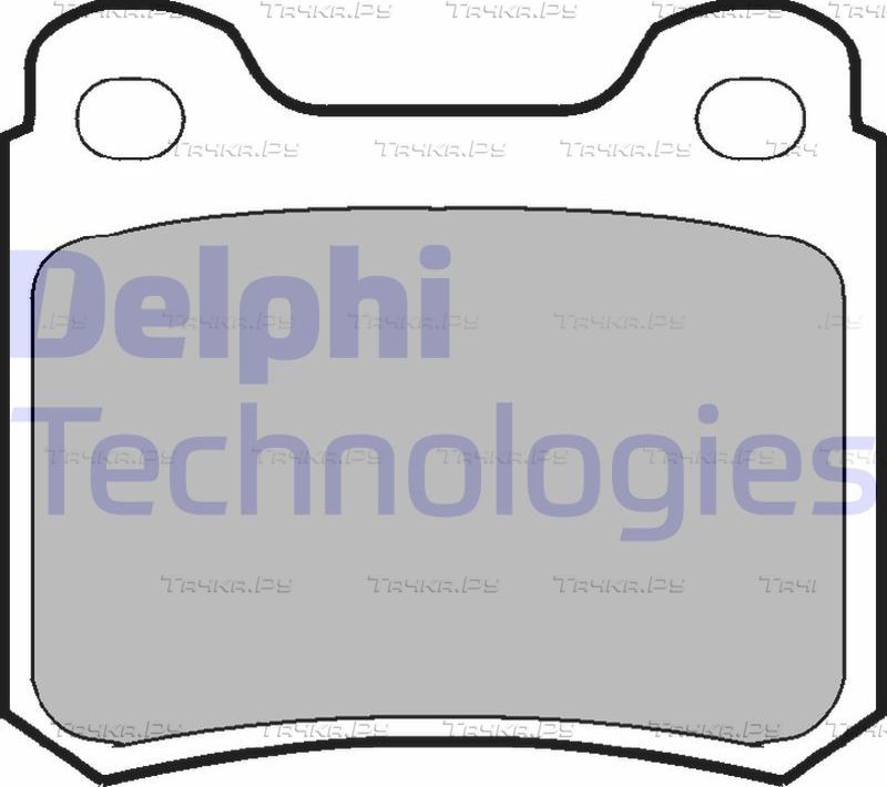 Тормозные колодки Delphi (Low-Metallic) задние для Mercedes-Benz 190 (W201) 1984-1993. Артикул LP915