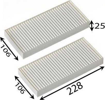 Салонный фильтр JS Asakashi. Артикул AC0180SET